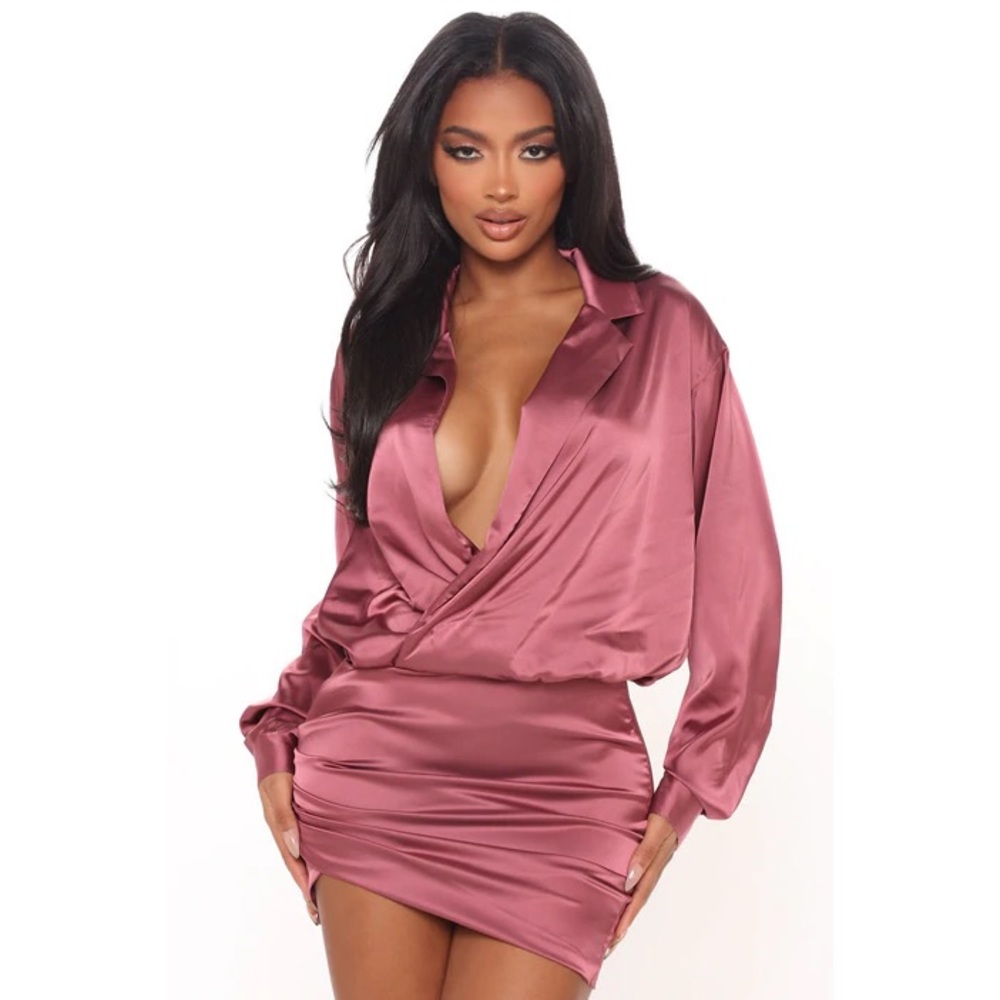 Fashion Nova Satin Mini Dress